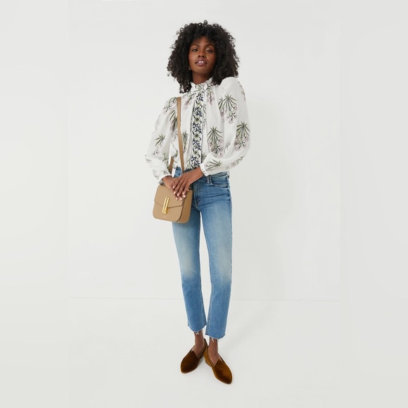 Mother Denim the mid rise dazzler ankle fray in riding the cliffside - Picture 2 of 16